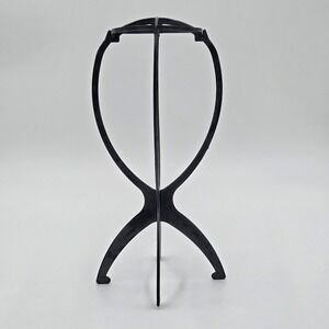 New Collapsible Hat Wig Stand Plastic Folding Display Stand Black